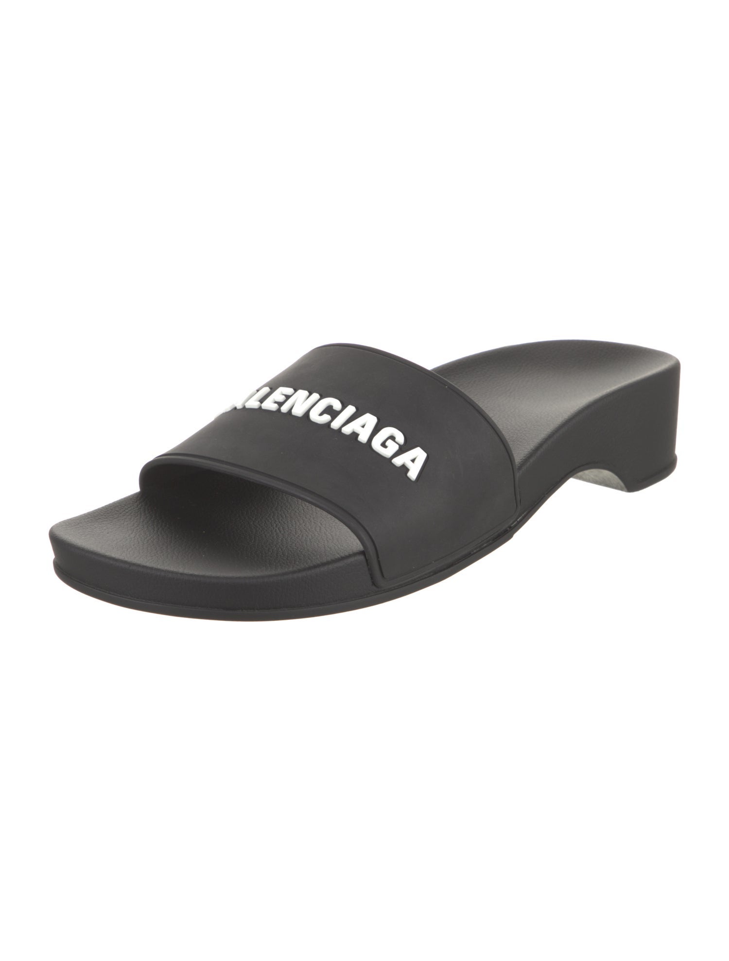 Balenciaga Rubber Printed Slides w/ Tags