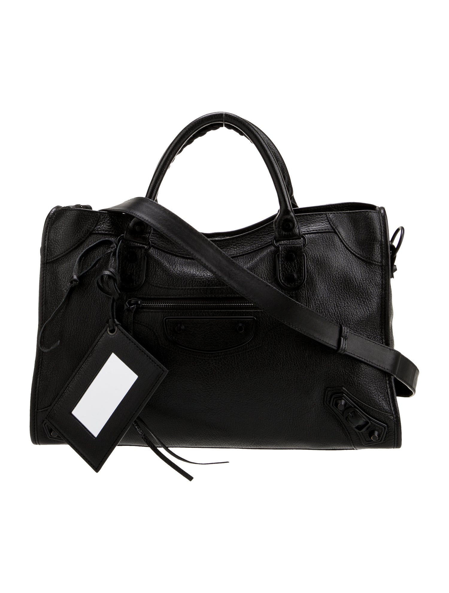 Balenciaga Calfskin Motocross City Metallic Edge