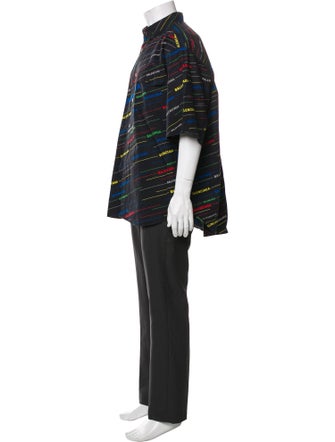 Balenciaga 2018 All Over Logo Shirt