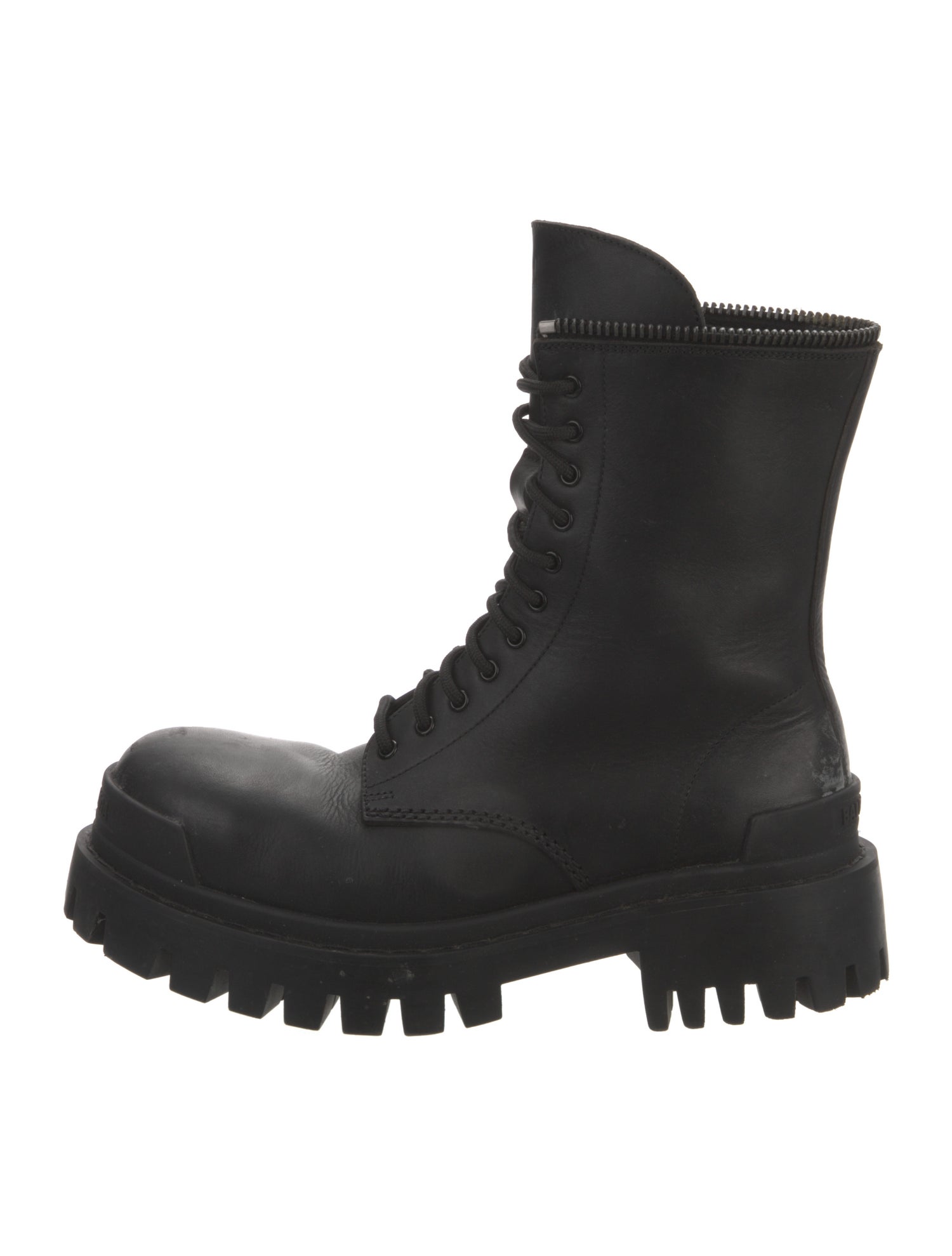 Balenciaga Leather Combat Boots