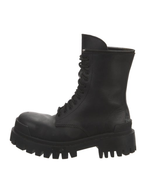 Balenciaga Leather Combat Boots