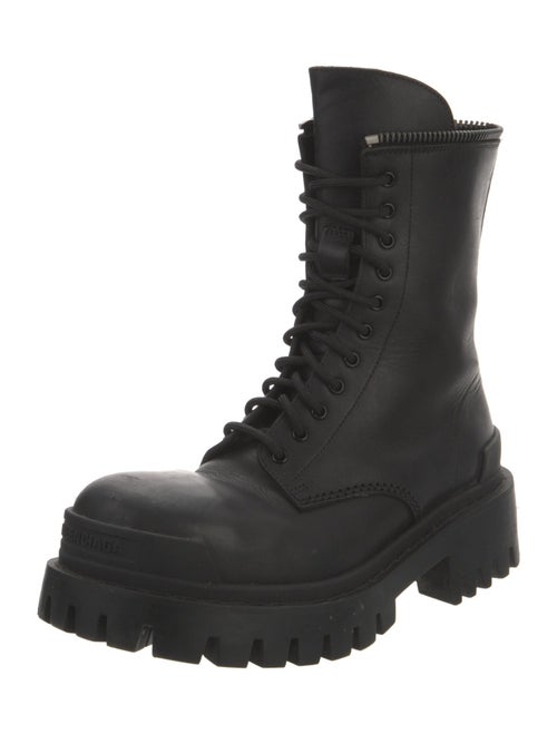 Balenciaga Leather Combat Boots