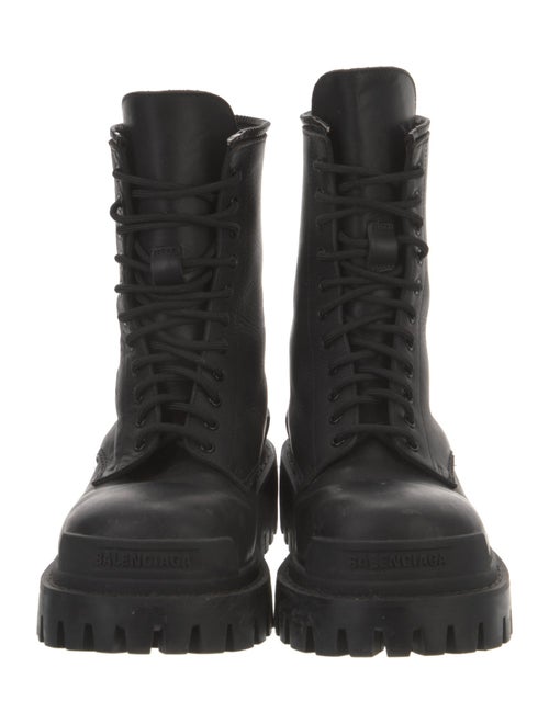 Balenciaga Leather Combat Boots