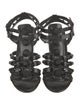 Balenciaga Leather Studded Accents Gladiator Sandals