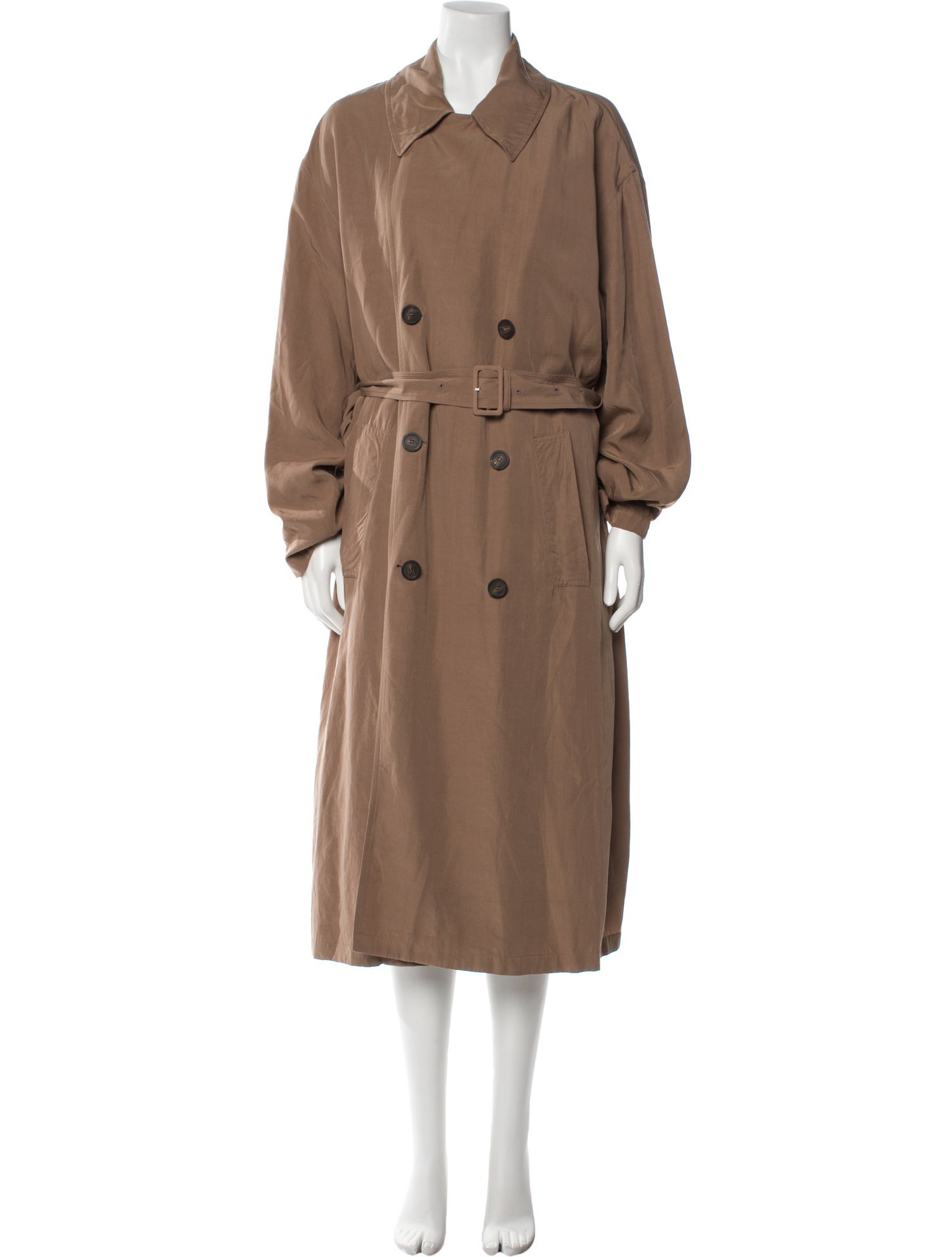 Balenciaga Silk Trench Coat