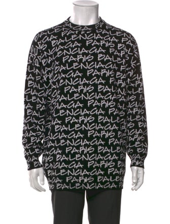 Balenciaga 2019 Signature Logo Pullover