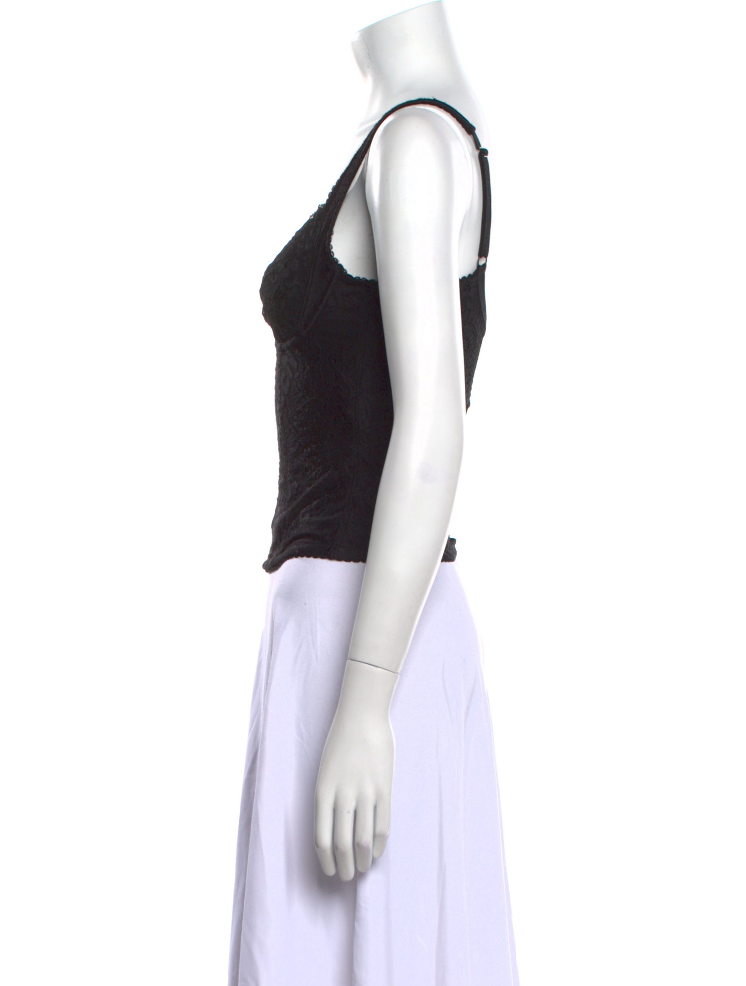 Balenciaga V-Neck Sleeveless Crop Top