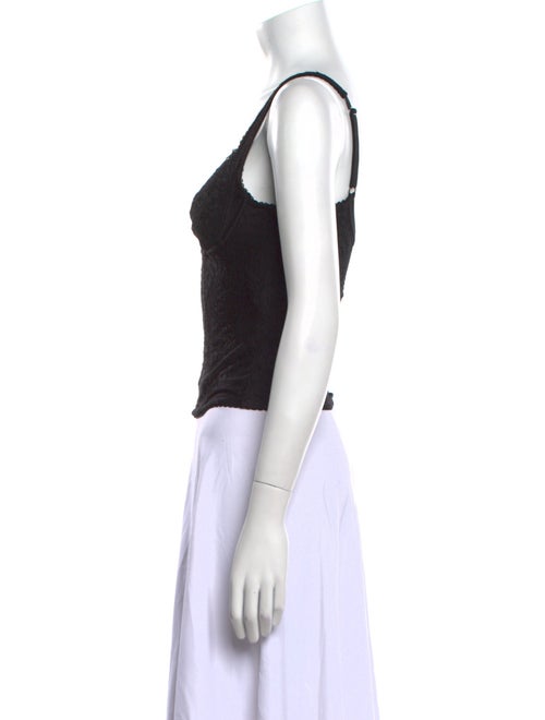 Balenciaga V-Neck Sleeveless Crop Top