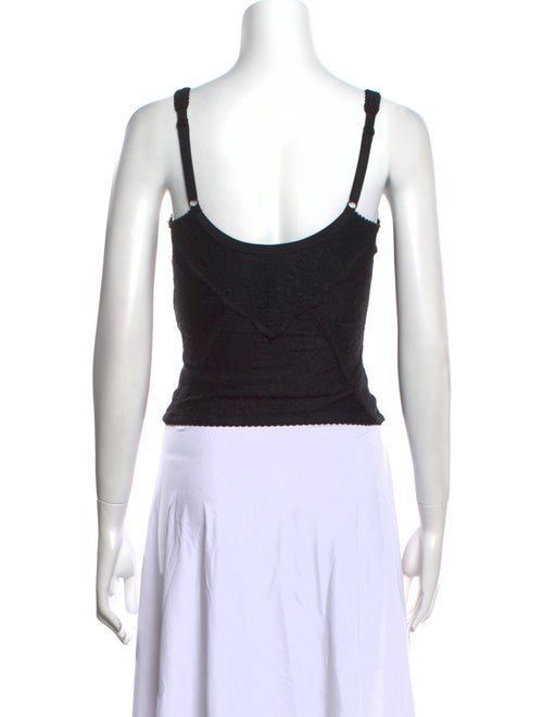 Balenciaga V-Neck Sleeveless Crop Top