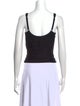 Balenciaga V-Neck Sleeveless Crop Top