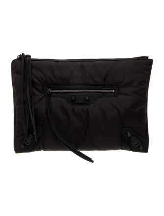 Balenciaga Nylon Motocross Clutch