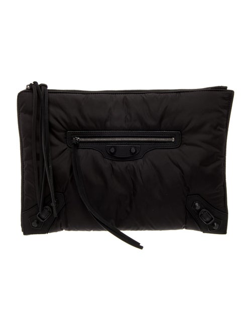 Balenciaga Nylon Motocross Clutch