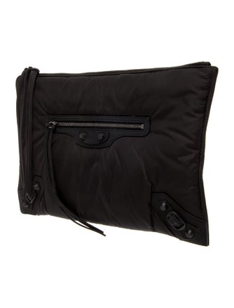 Balenciaga Nylon Motocross Clutch