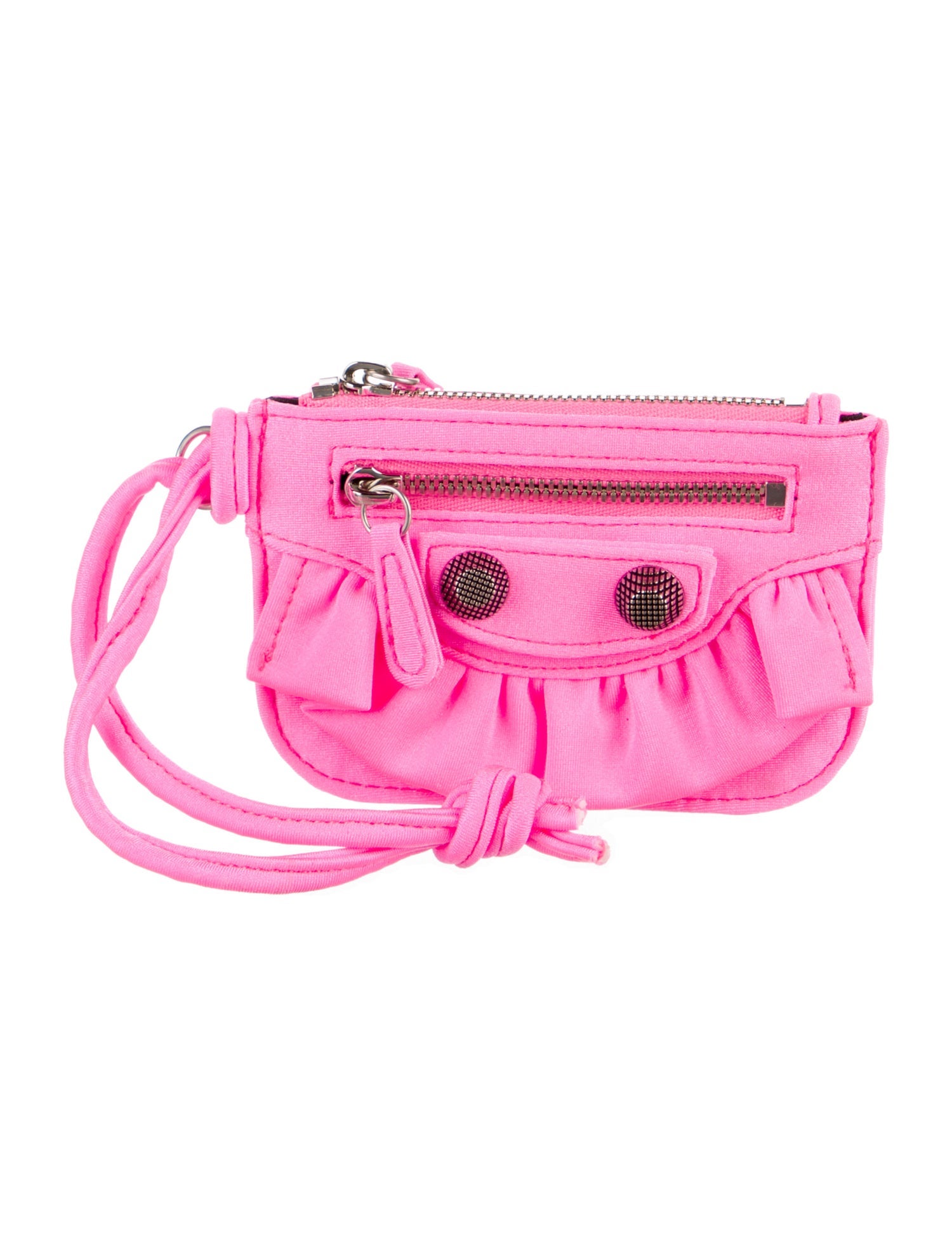 Balenciaga Le Cagole Coin Purse Neoprene Wristlet