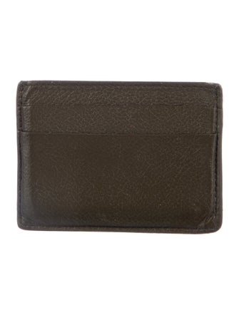 Balenciaga Leather Graphic Print Card Holder
