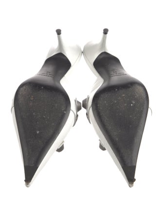 Balenciaga Leather Studded Accents Mules