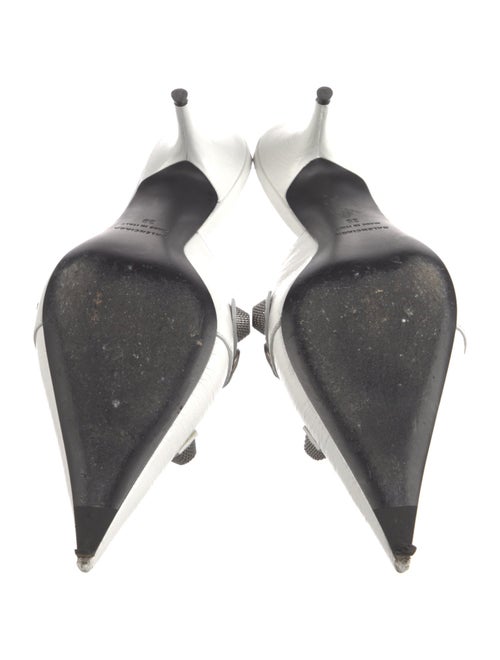 Balenciaga Leather Studded Accents Mules