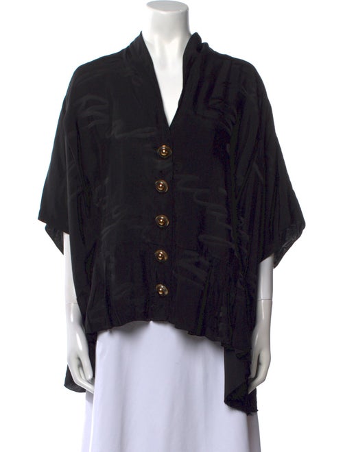 Balenciaga 2021 Silk Button-Up Top