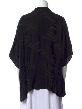 Balenciaga 2021 Silk Button-Up Top