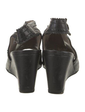 Balenciaga Leather Slingback Sandals