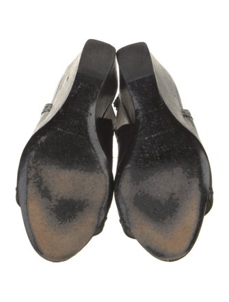 Balenciaga Leather Slingback Sandals