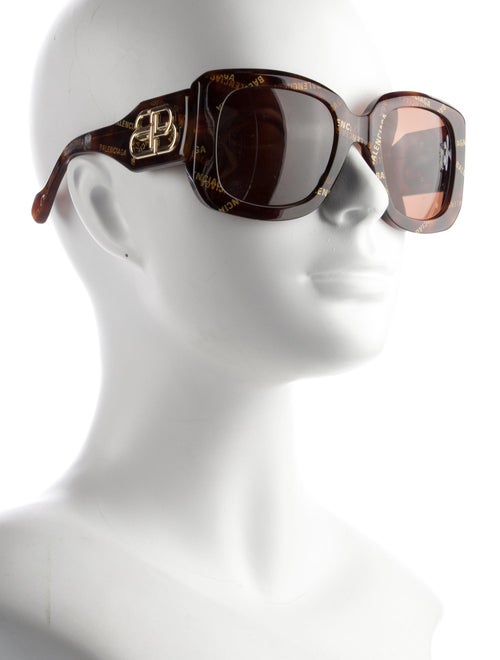 Balenciaga Square Tinted Sunglasses