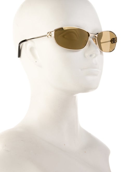 Balenciaga Square Tinted Sunglasses