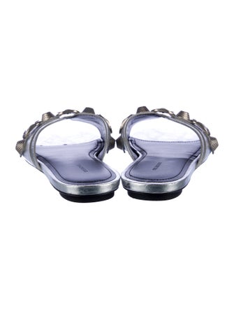 Balenciaga Arena Leather Slides