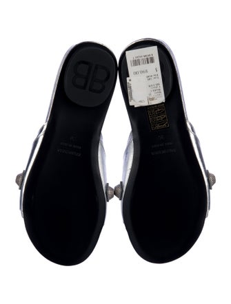 Balenciaga Arena Leather Slides