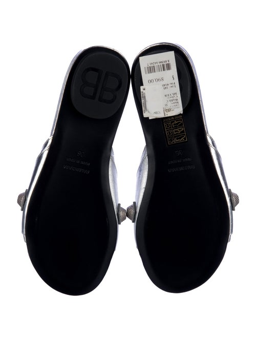 Balenciaga Arena Leather Slides