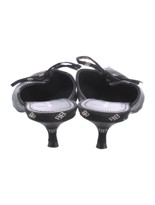 Balenciaga Satin Printed Mules