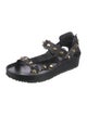Balenciaga Leather Studded Accents Gladiator Sandals