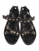 Balenciaga Leather Studded Accents Gladiator Sandals