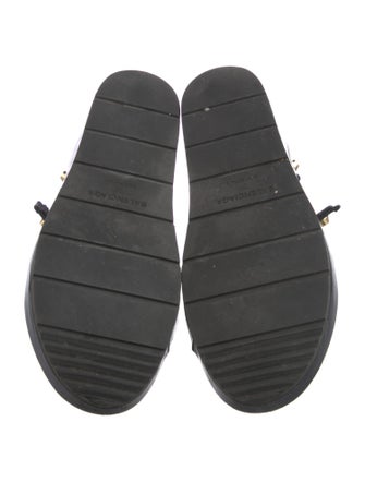 Balenciaga Leather Studded Accents Gladiator Sandals