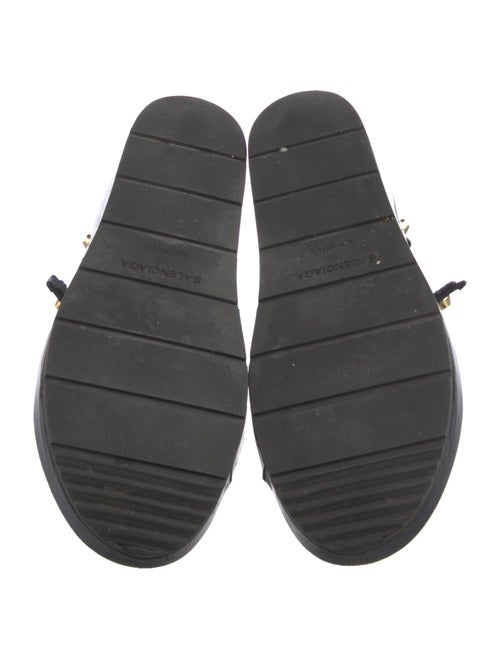 Balenciaga Leather Studded Accents Gladiator Sandals