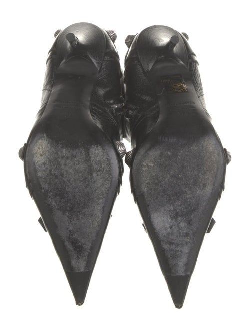 Balenciaga Leather Studded Accents Boots