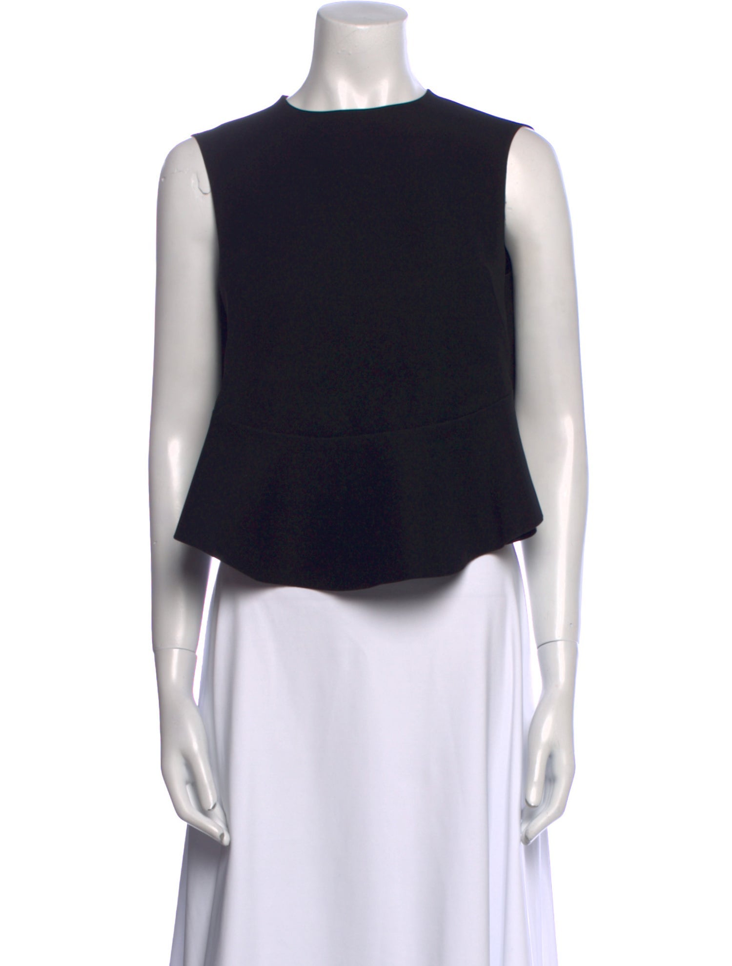 Balenciaga 2013 Crew Neck Crop Top