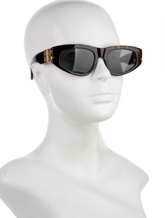 Balenciaga Square Tinted Sunglasses