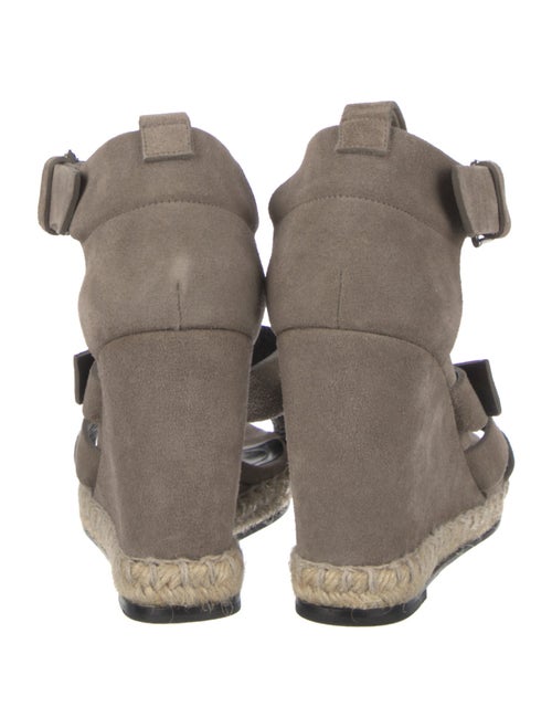 Balenciaga Suede Whipstitch Trim Espadrilles