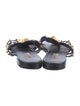 Balenciaga Leather Studded Accents Slides