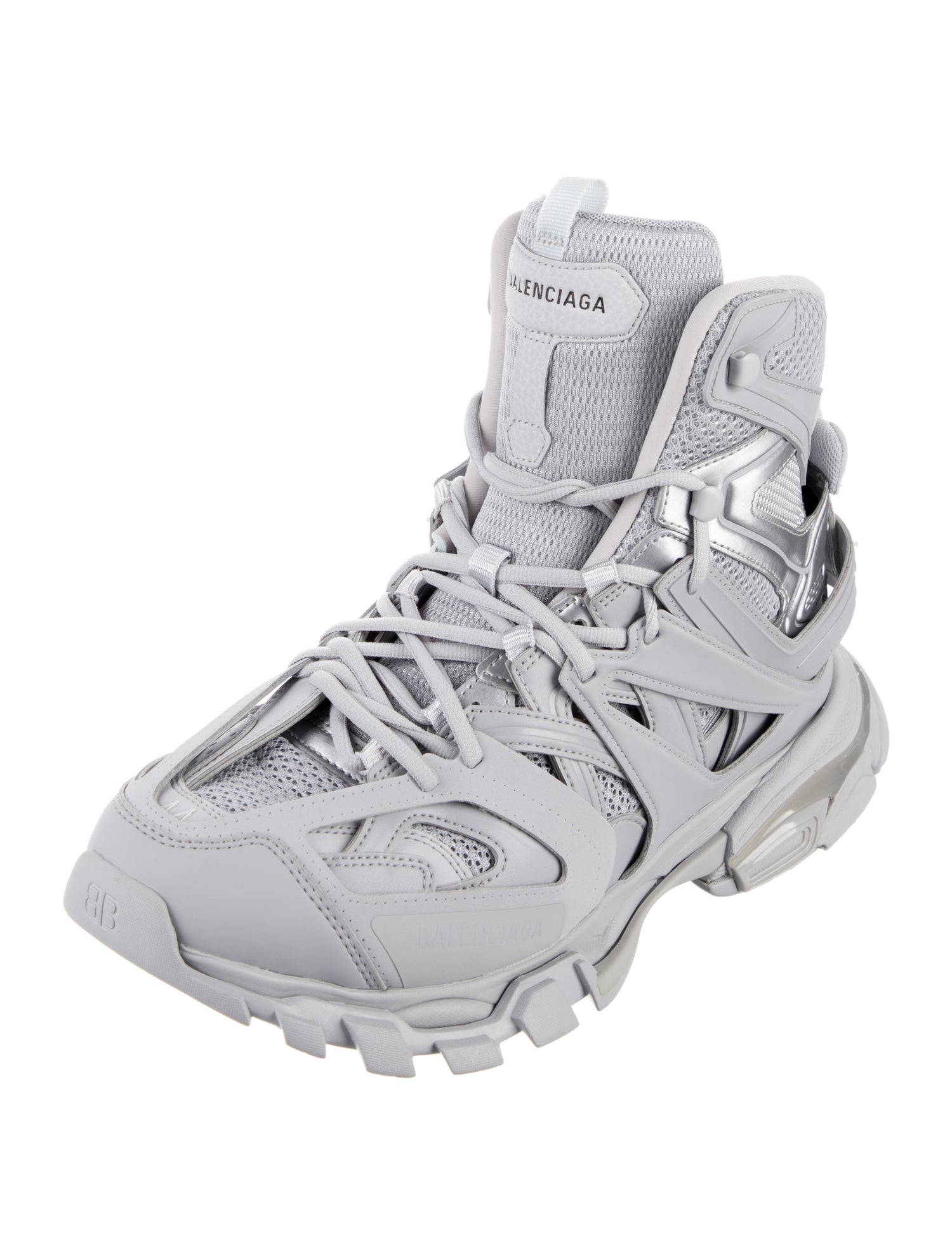 Balenciaga Mesh Lace-Up Boots