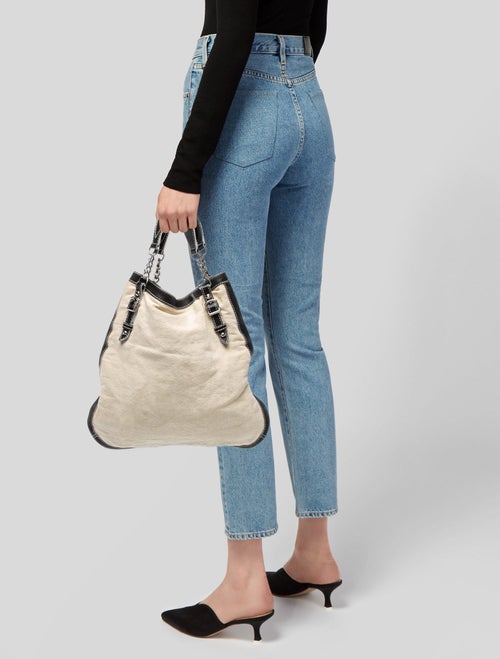 Balenciaga Canvas Top Handle Bag