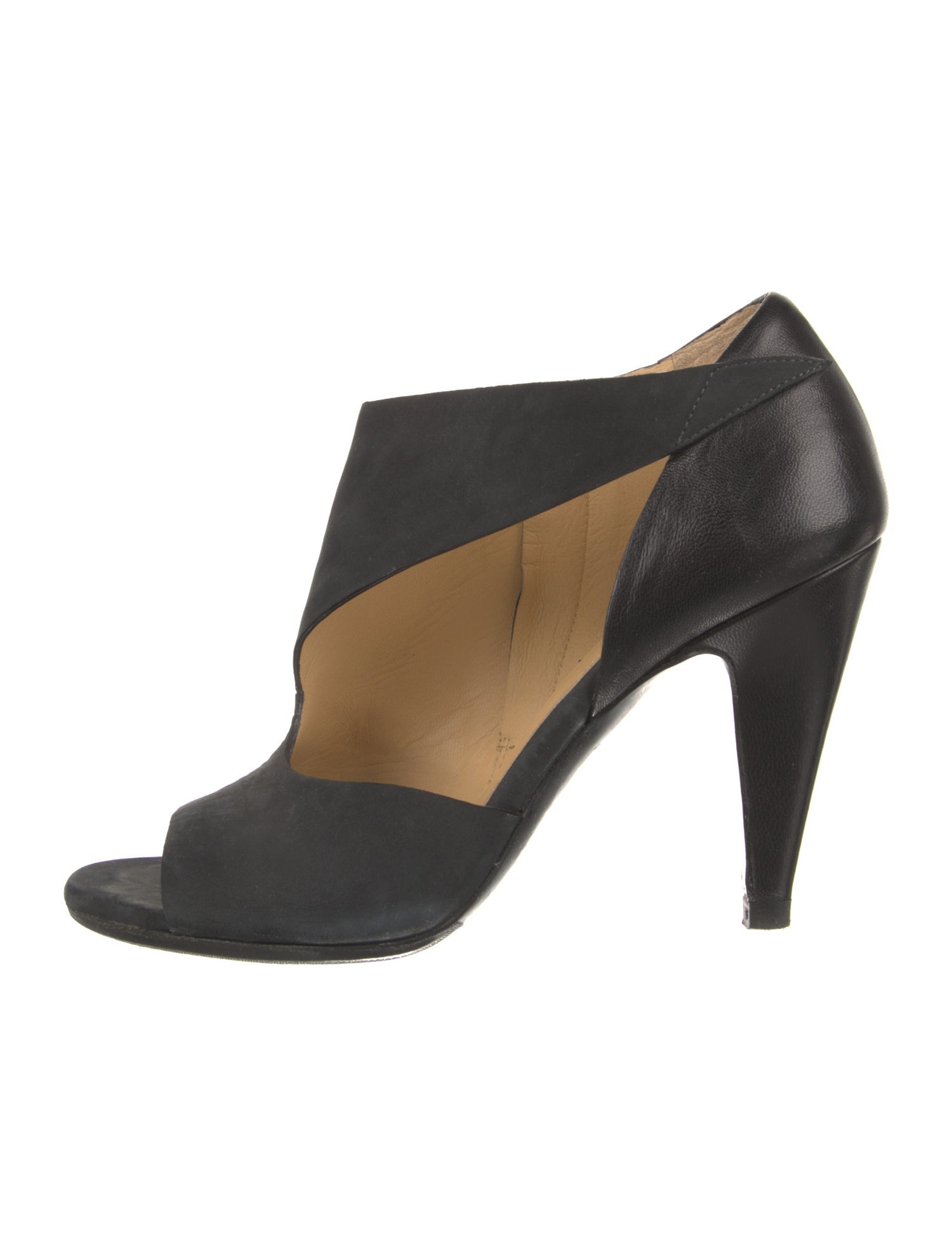 Balenciaga Leather Cutout Accent Sandals