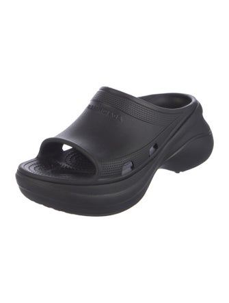 Balenciaga x Crocs Rubber Slingback Sandals