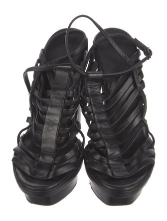 Balenciaga Leather Slingback Pumps