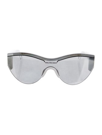 Balenciaga Shield Mirrored Sunglasses
