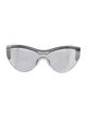 Balenciaga Shield Mirrored Sunglasses