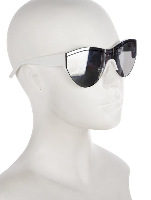 Balenciaga Shield Mirrored Sunglasses