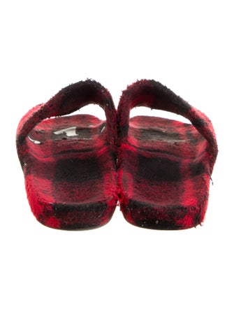 Balenciaga Printed Embroidered Accent Slides