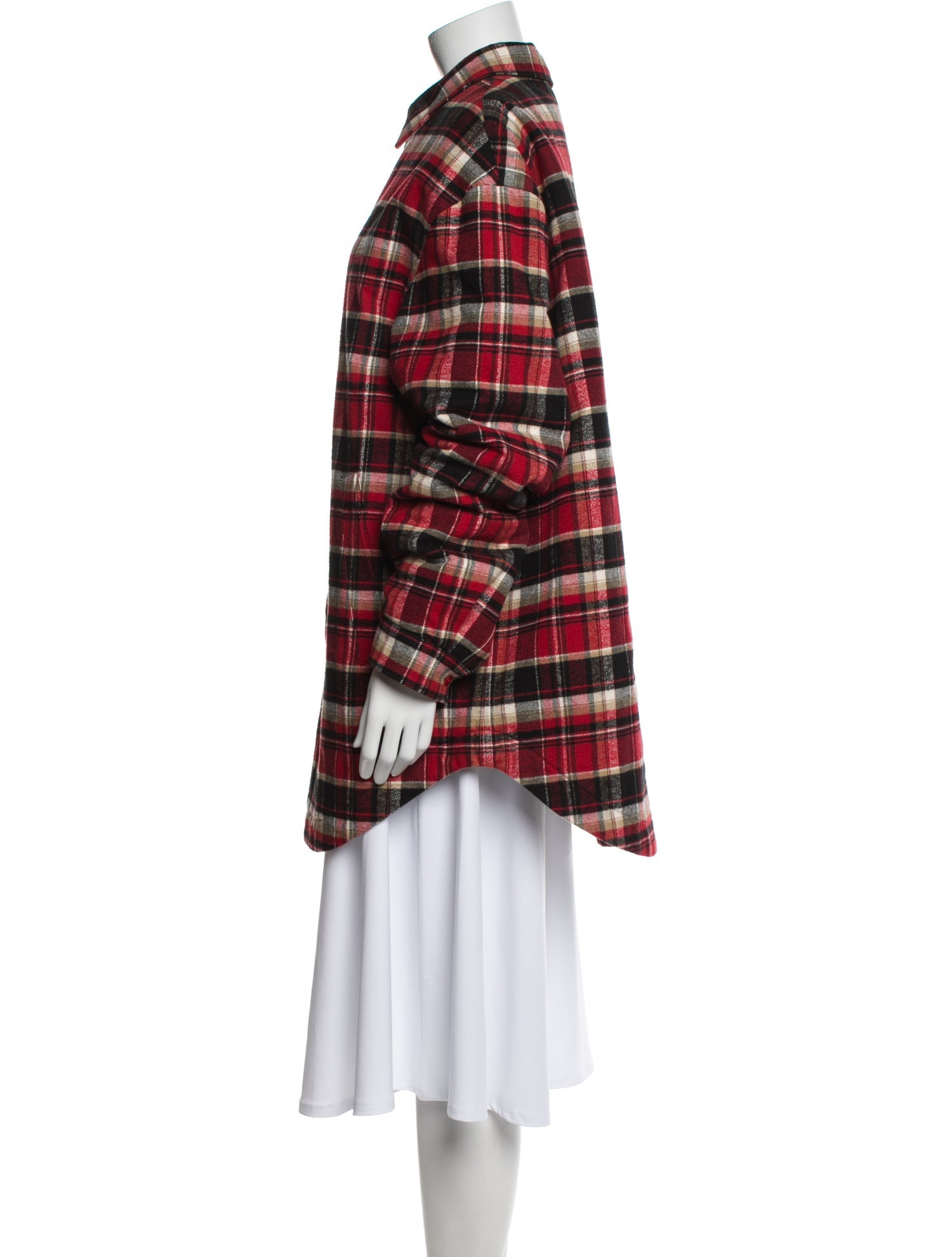 Balenciaga Plaid Print Bomber Jacket w/ Tags